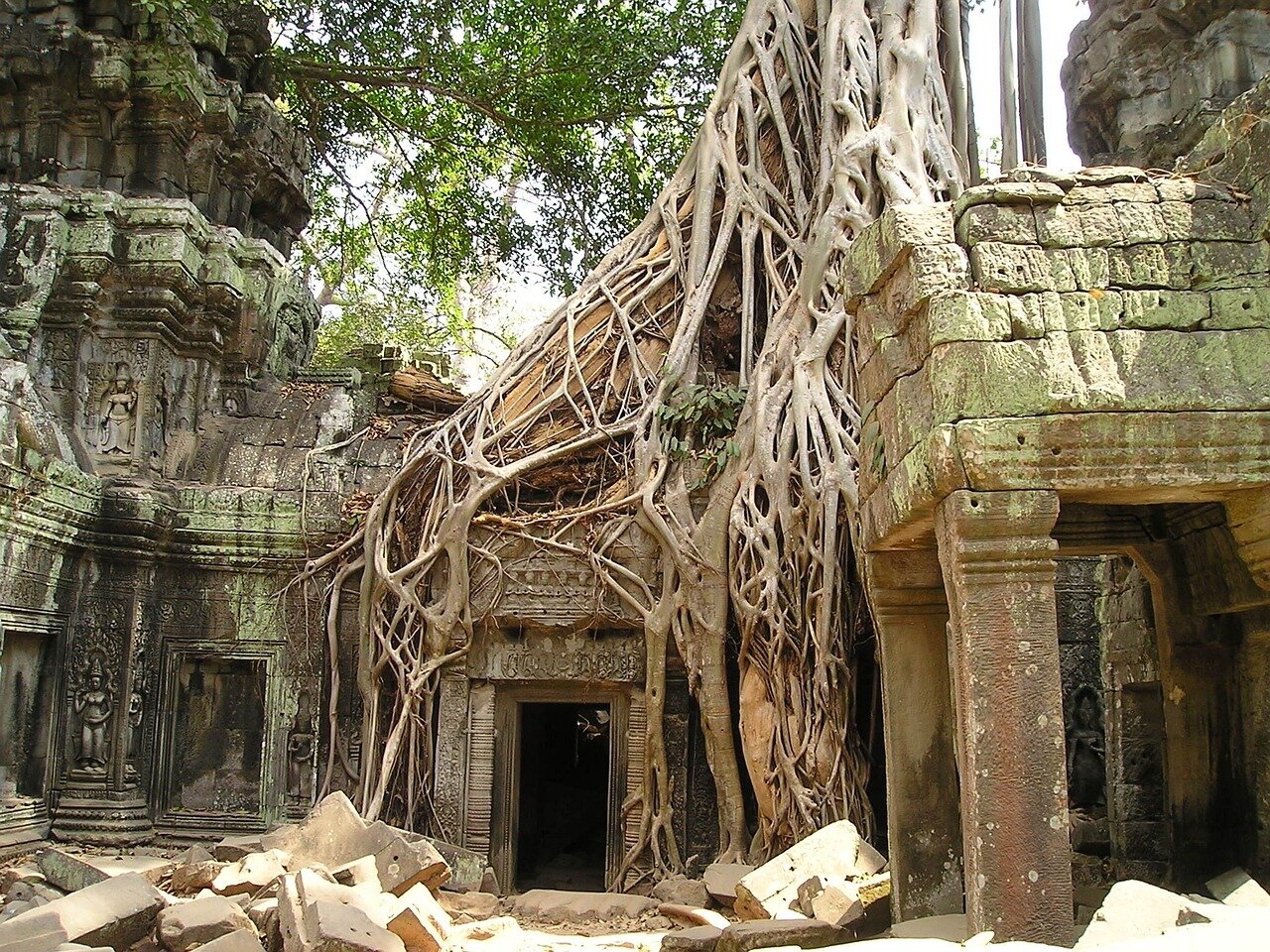 Angkor Temples and Door Cambodia